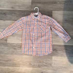 Blue, orange and white Timmy Hilfiger shirt